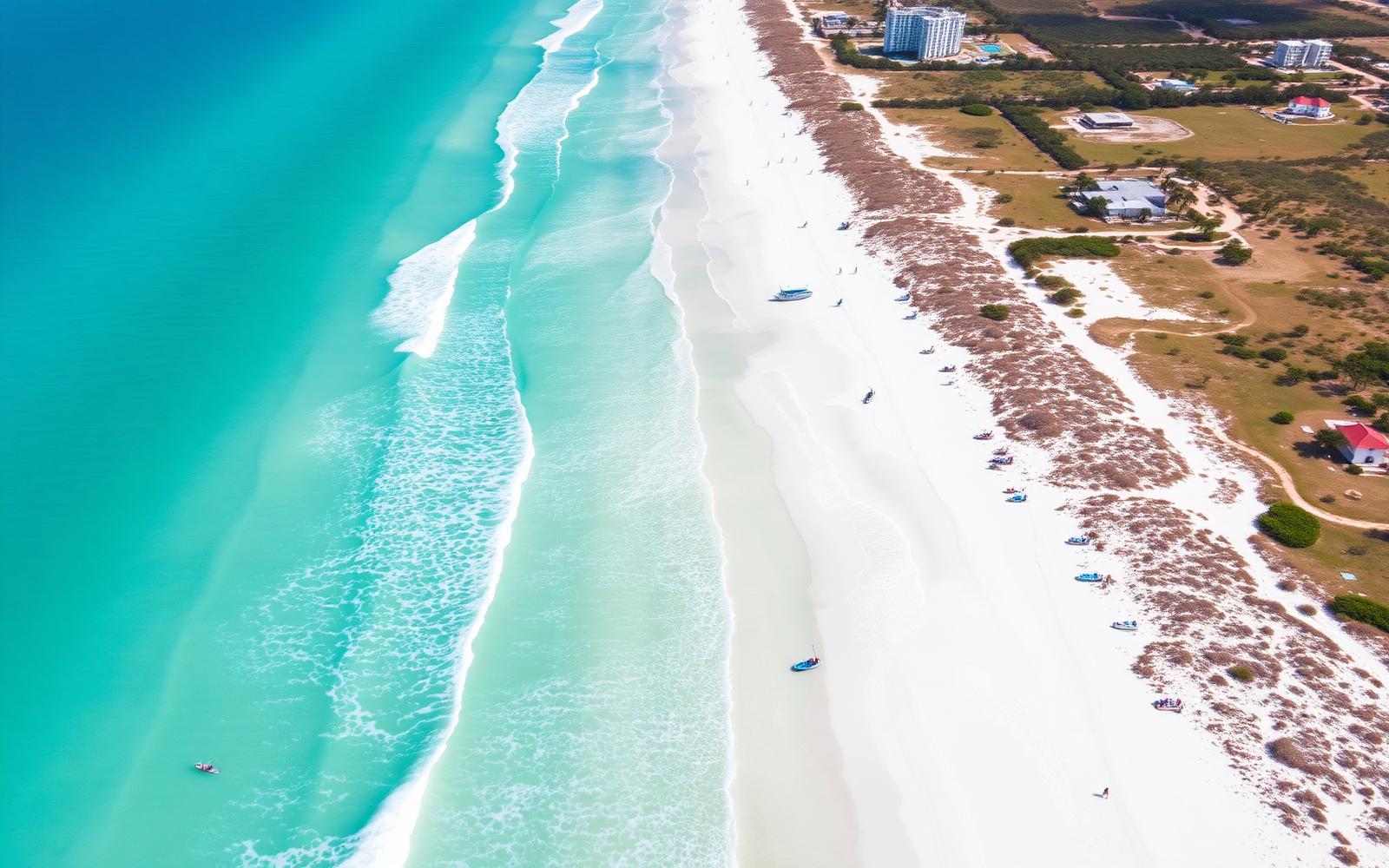 Aerial view of the 30A coastline